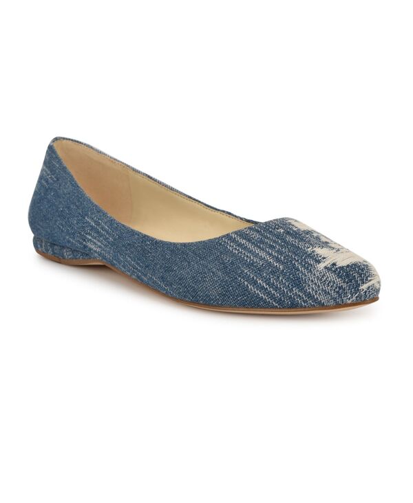ナインウェスト レディース シューズ パンプス Nine West Women'speakup Slip-On Ballet Flats Distressedenim デニム