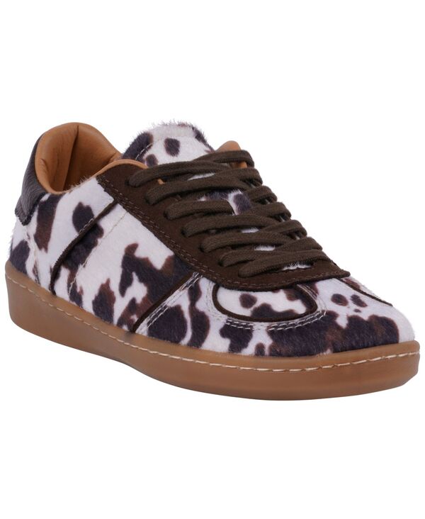 ジーシーシューズ レディースニーカー レース GC Shoes Women's Milan Lace-Up Sneakers Cow Print