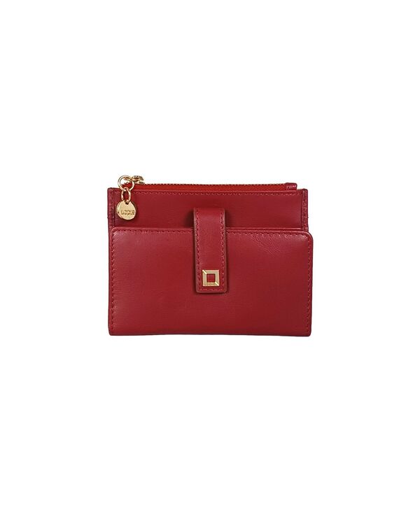 ロディス レディース アクセサリー 財布 レザー LODIS Myrrh Leather Bifold Wallet Rhubarb