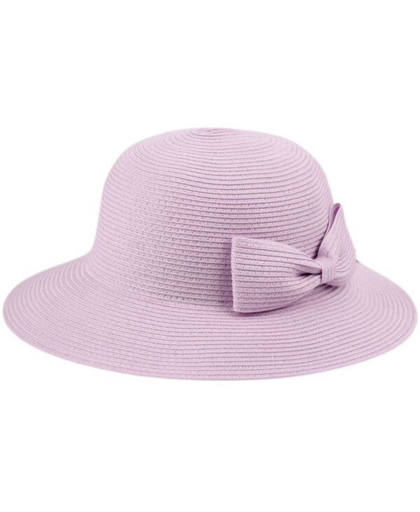 エポックハットカンパニー レディース アクセサリー 帽子 Epochats Company Angela & William Poly Braid Bucket Sun Hat with Ribbon Lavender ラベンダー