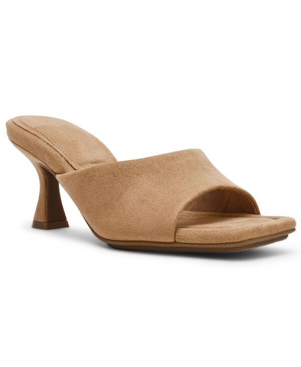 アンクライン レディース シューズ サンダル Anne Klein Women's Jerilyn Square Toe Dressandalsand Suede サンド｜ReVida 店 15,155円