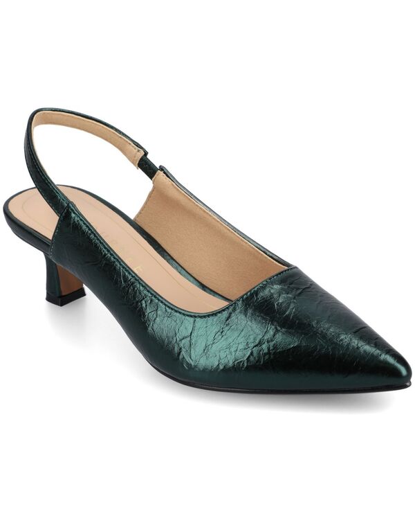 ジュルネ コレクション レディース シューズ パンプス Journee Collection Women's Paulina Pointed Toe Slingback Pumps Pine