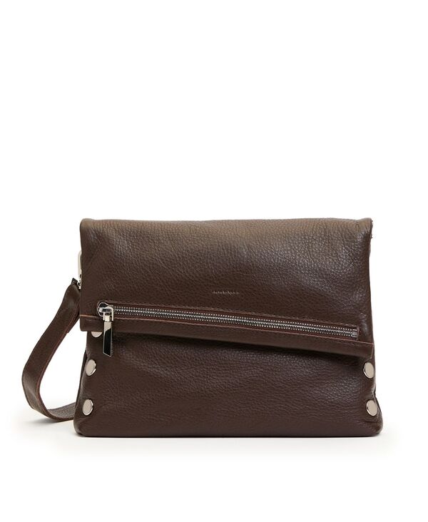 ハミット レディース バッグ レザー Hammitt VIP Medium Leather Crossbody Bag Espresso Pebble