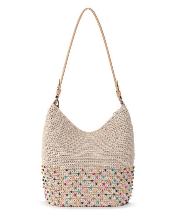 ザサック レディース バッグ レザー The Sak Women'sequoia Leather Large Hobo Bag Ecru Multi Beads エクリュ
