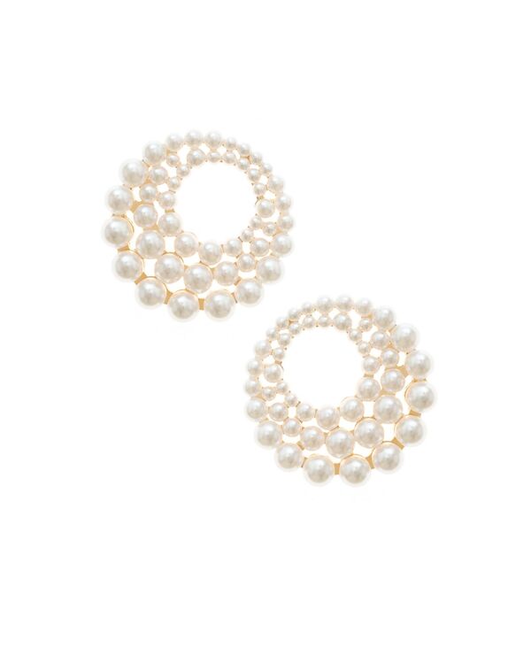 エティカ レディース アクセサリー ピアス・イヤリング ETTIKA Blushing Imitation Pearl Earrings in 18K Gold Platingold ゴールド