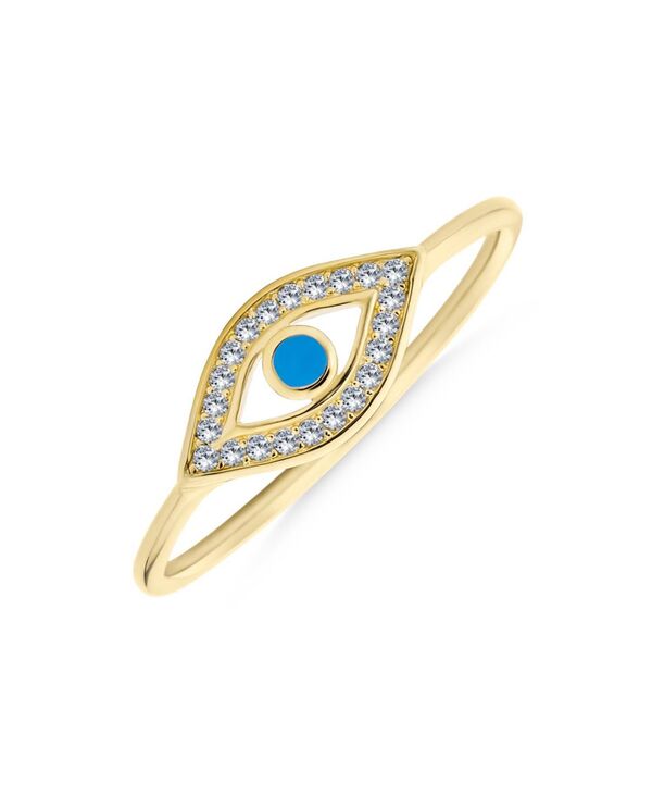 ブリング レディース アクセサリー ミニ ミディ Bling Jewelry Minimalist Midi Knuckle 1MM Band Stackable Delicate CZ Halo Evil Eye Ring Sterlingold ゴールド