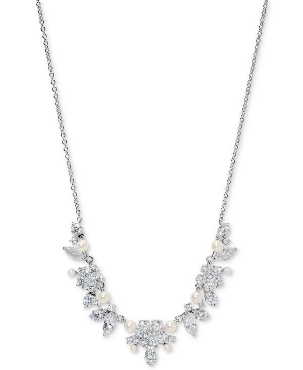 エリオット ダノリ レディース アクセサリー ネックレス・チョーカー・ペンダントトップ レース Eliot Danori Cubic Zirconia & Imitation Pearl Cluster Statement Necklace 16\