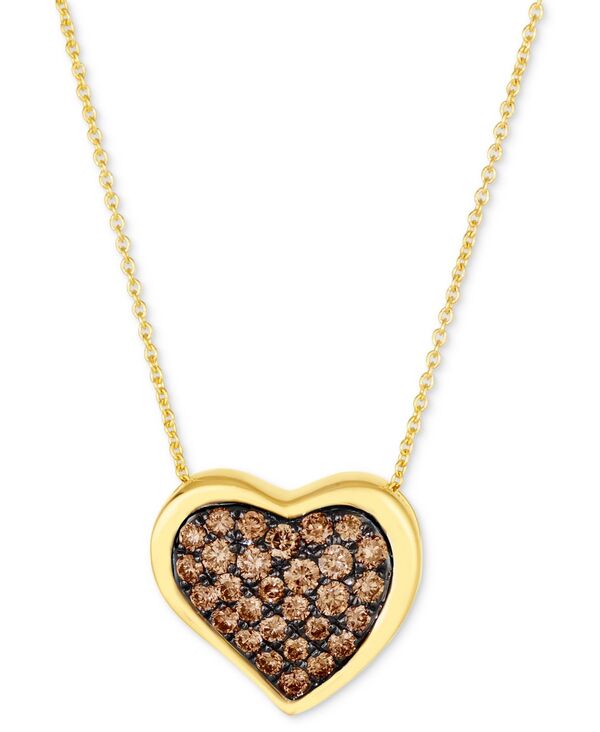 ル ヴァン レディース アクセサリー ネックレス・チョーカー・ペンダントトップ レース GODIVA x Le Vian Chocolate Ganacheart Pendant Necklace Featuring Chocolate Diamond (5/8 ct.w.) in 14k Gold (Also Available in Rose Gold) 14K Honey Gold Pendant ゴールド