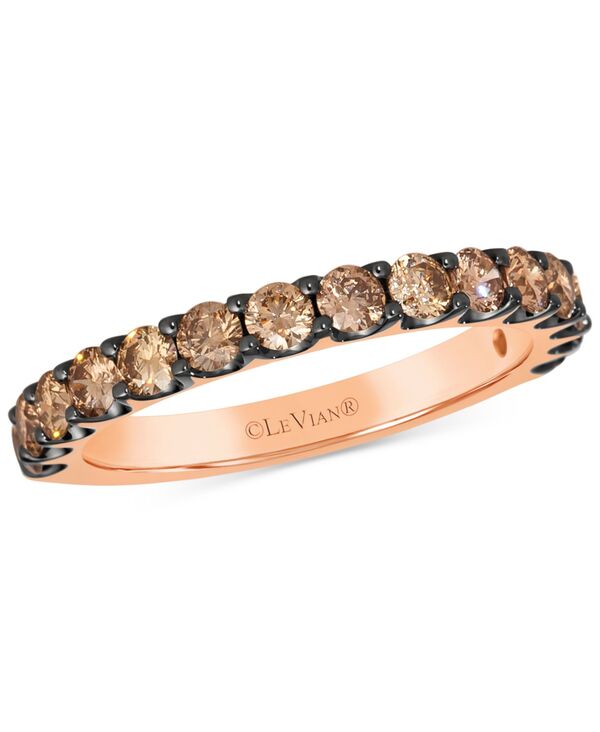 ル ヴァン レディース アクセサリー リング Le Vian Chocolatier Chocolate Diamond Band (1 ct.w) in 14k Rose Gold ゴールド