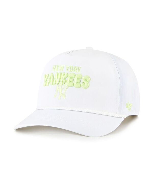 47 ブランド レディース アクセサリー 帽子 '47 Brand Women's White New York Yankees Bright Side Adjustable Hitchat White ホワイト