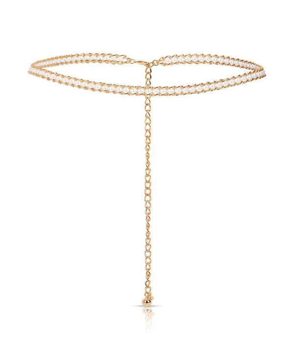 エティカ レディース アクセサリー ベルト ETTIKA Cultivated Pearl Chain Hip Belt Gold ゴールド|ReVida 店
