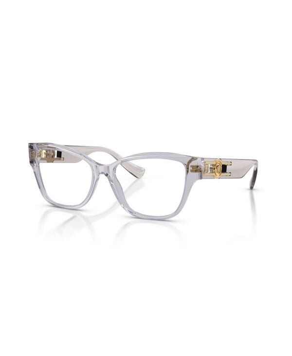 ヴェルサーチ レディース アクセサリー サングラス・アイウェア Versace Women'squareyeglasses VE3347 Light Gray Transparent グレー