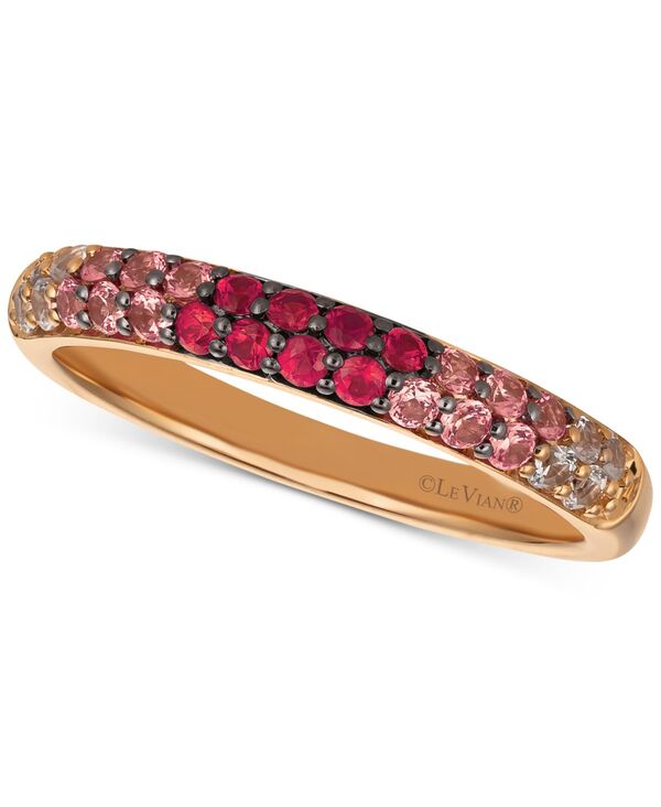 ル ヴァン レディース アクセサリー リング Le Vian Strawberry Layer Cake Multi-Gemstone (1/2 ct.w.) Ring in 14k Rose Multi マルチカラー|ReVida 店