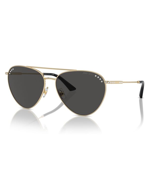 ジミーチュー レディース 添え物 サングラス・アイウェア Jimmy Choo Women\u0027sunglasses JC4002B Dark Grey 薄墨色
