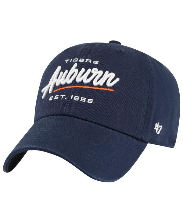 47 ブランド レディース アクセサリー 帽子 '47 Brand Women's Navy Auburn Tigersidney Clean Up Adjustable Hat Navy ネイビー｜ReVida 店