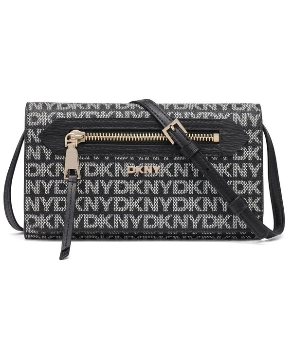 ダナ キャラン ニューヨーク レディース アクセサリー 財布 ミニ ロゴ DKNY Bryant Ave Mini Logo Wallet Crossbody Black Logo/ Black ブラック