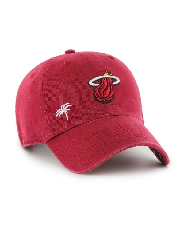 47 ブランド レディース アクセサリー 帽子 '47 Brand Women's Red Miami Heat Confetti Under Visor Clean Up Adjustable Hat Red レッド