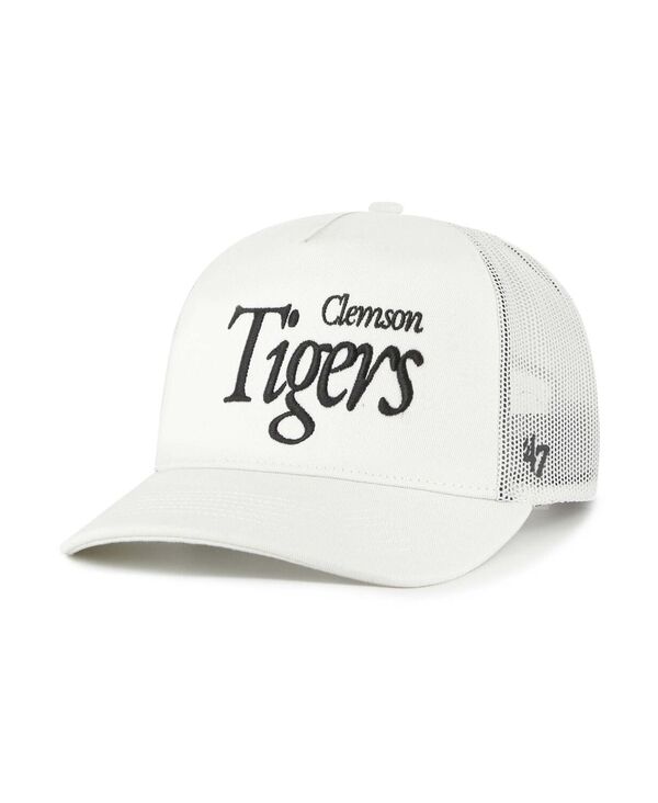 47 ブランド レディース アクセサリー 帽子 '47 Brand Men's and Women's Cream Clemson Tigers Foundation Script Adjustable Trucker Hat Cream クリーム 10,245円