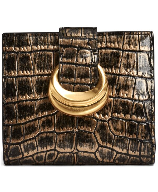 ダナ キャラン ニューヨーク レディース アクセサリー 財布 トール Donna Karanew York Women's Valley Streametallicroco Small Wallet Chocolate Plum プラム