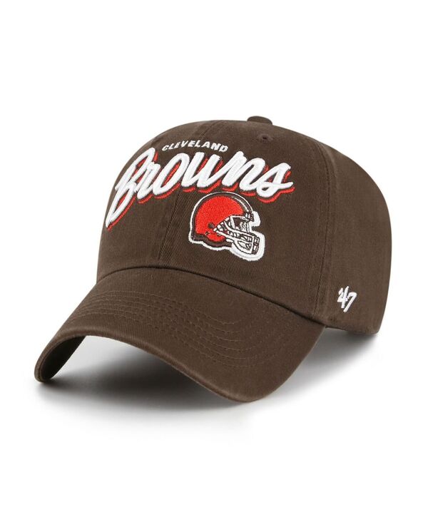 47 ブランド レディース アクセサリー 帽子 '47 Brand Women's Brown Cleveland Browns Ariana Clean Up Adjustable Hat Brown ブラウン｜ReVida 店 10,245円