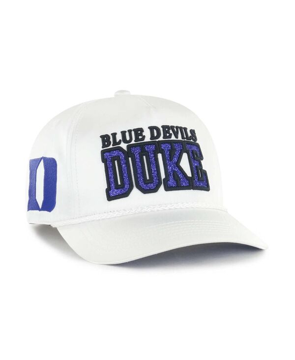 47 ブランド レディース アクセサリー 帽子 '47 Brand Women's White Duke Blue Devils Outspoken Hitch Adjustable Hat White ホワイト