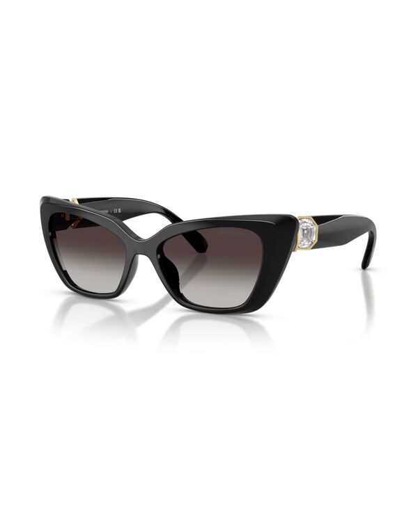 スワロフスキー レディース 付属物 サングラス・アイウェア Swarovski Women\u0027s Cat Eye SunglassesK6047 Black Gray 黒いこと