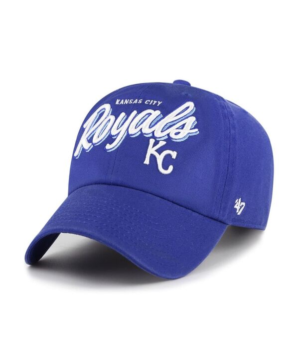 47 ブランド名 レディース 付属品 鳥打ち帽 \u002747 Brand Women\u0027s Royal Kansas City Royals Ariana Clean Up Adjustable Hat Royal バッグ・小物・ブランド雑貨-帽子