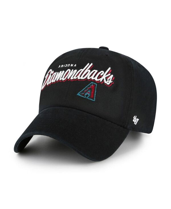 47 ブランド レディース アクセサリー 帽子 '47 Brand Women's Black Arizona Diamondbacks Ariana Clean Up Adjustable Hat Black ブラック