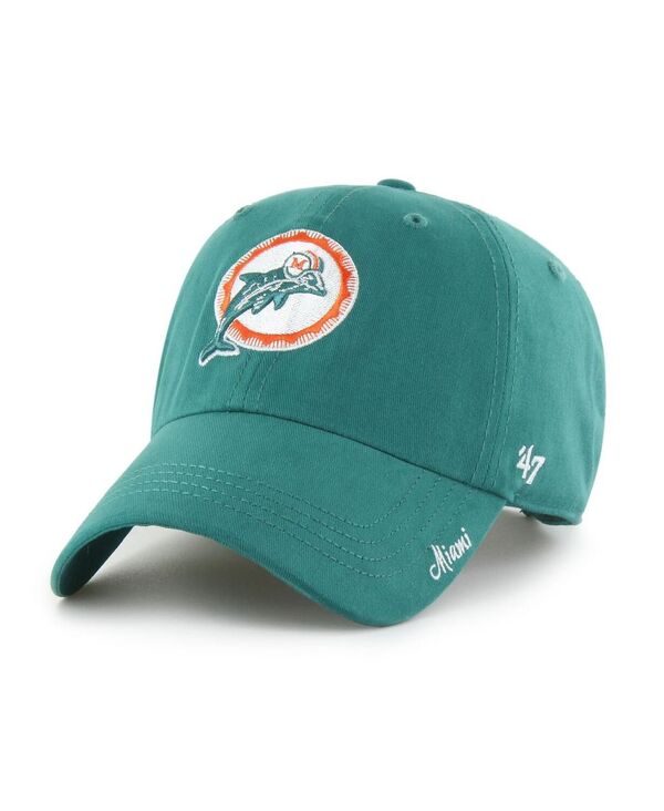 47 ブランド レディース アクセサリー 帽子 '47 Brand Women's Aqua Miami Dolphins Legacy Miata Clean Up Adjustable Hat Aqua アクア