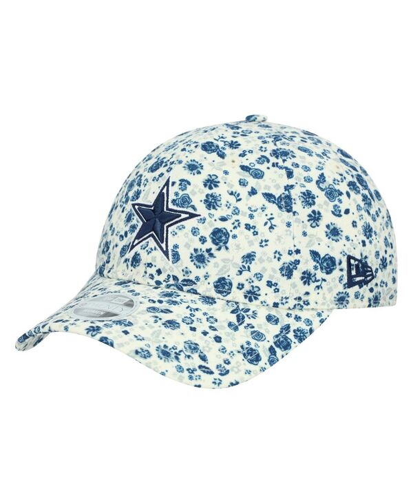 ニューエラ レディース アクセサリー 帽子 New Era Women's Cream Dallas Cowboys Ditzy 9TWENTY Adjustable Hat Cream クリーム|ReVida 店