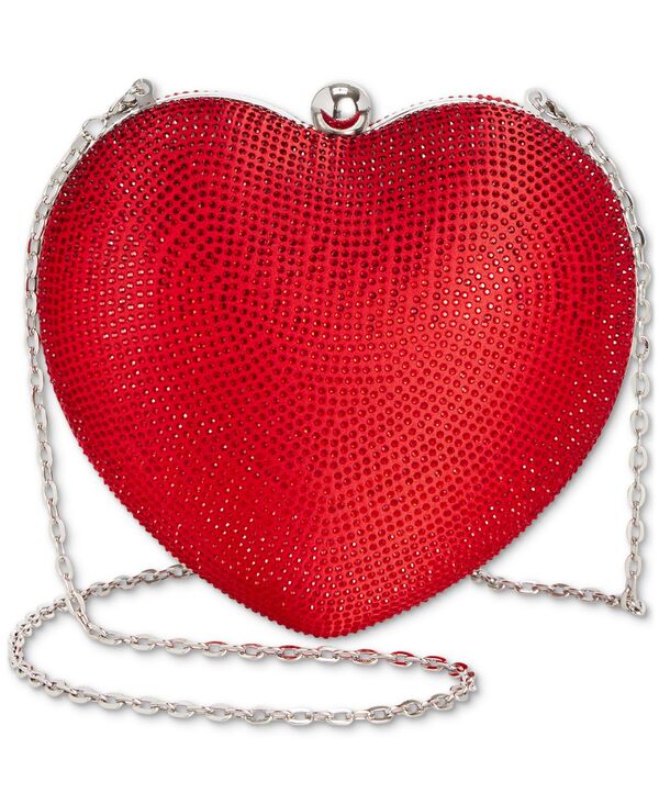 目玉.エヌ.シー 世界的 概念作用 レディース 御徒面子 I.N.C. International Concepts Heart Minaudier Bag Crystal Ombre - Pink/ Red 赤いこと レディースバッグ-バッグ