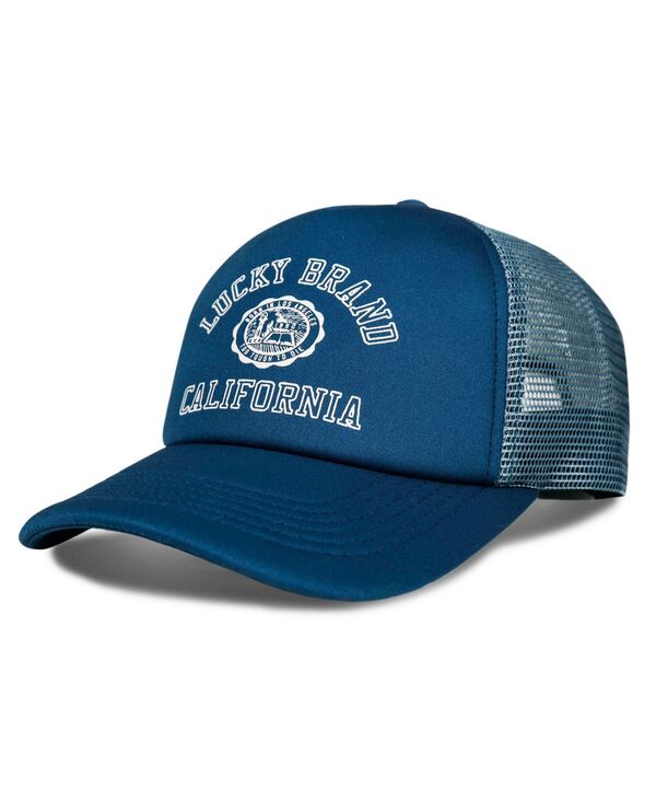 ラッキーブランド レディース アクセサリー 帽子 Lucky Brand Women's Collegiate Trucker Hat Blue ブルー