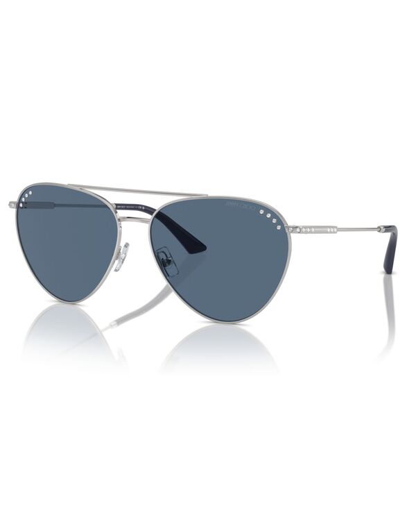 ジミーチュー レディース 添え物 サングラス・アイウェア Jimmy Choo Women\u0027sunglasses JC4002B Silver しろがね色
