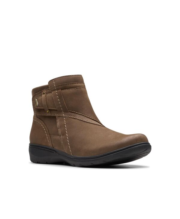クラークス レディース シューズ ブーツ・レインブーツ Clarks Women Collection Carleigh Style Boots Mushroom Nubuck