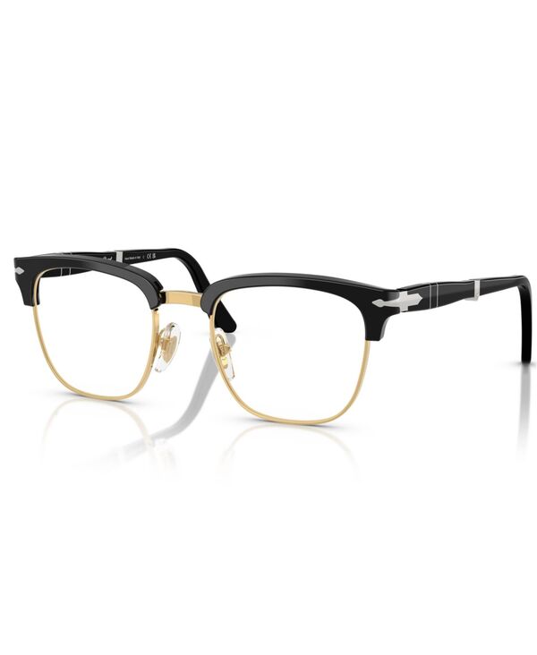 ペルソル レディース 付属物 サングラス・アイウェア Persol Unisex Squareyeglasses PO3375V Black 黒いこと