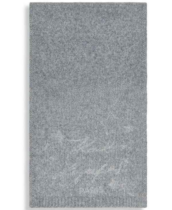 カール ラガーフェルド レディース アクセサリー マフラー・ストール・スカーフ KARLAGERFELD PARIS Women'star Studetail Scarf Heather Granite ヘザー