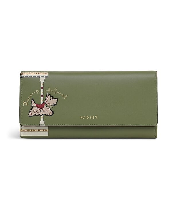 ラドリー ロンドン レディース アクセサリー 財布 Radley London Magicarousel Flap Over Wallet Hunter Green グリーン