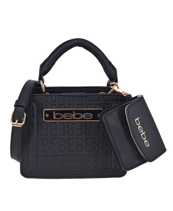 ベベ レディース バッグ ミニ Bebe Women's Thea Mini Satchel Bag Black ブラック|ReVida 店