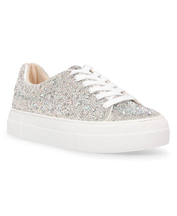 人気ブランドを ベッツィジョンソン レディース スニーカー シューズ Betsey Johnson Women S Sidny Sneaker Rhinestone 最新コレックション Drive Hoteisrio Com Br