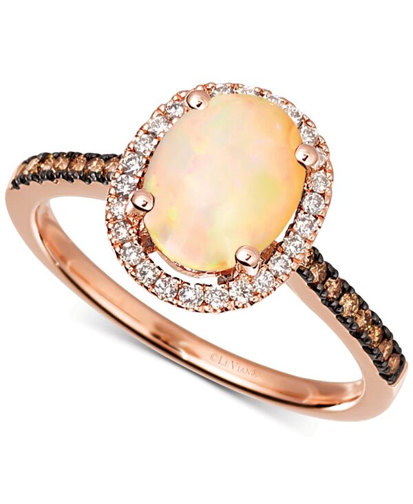 ル ヴァン レディース アクセサリー リング Le Vian Amethyst (1-3/8 ct.w.) & Diamond (1/4 ct.w) Ring in 14k Rose Gold (Also in Citrine Deep Sea Blue Topaz Green Quartz Peridot Opal & Sky Blue Topaz) Opal/Rose Gold ゴールド