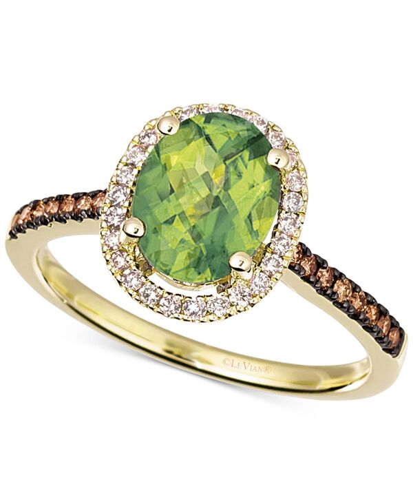 ル ヴァン レディース アクセサリー リング Le Vian Amethyst (1-3/8 ct.w.) & Diamond (1/4 ct.w) Ring in 14k Rose Gold (Also in Citrine Deep Sea Blue Topaz Green Quartz Peridot Opal & Sky Blue Topaz) Periodot/Yellow Gold イエロー｜ReVida 店