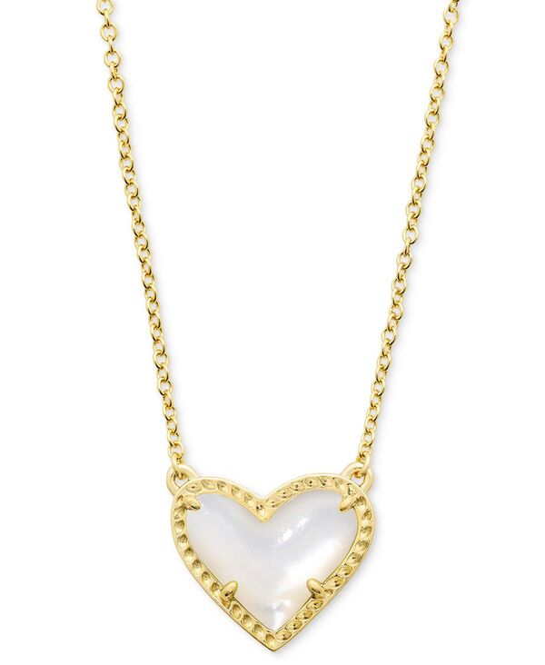 ケンドラスコット レディース アクセサリー ネックレス・チョーカー・ペンダントトップ レース Kendra Scott 14K Gold Plated and Genuine Stone Ari Heart Pendant Necklace Medium Brown ブラウン｜ReVida 店
