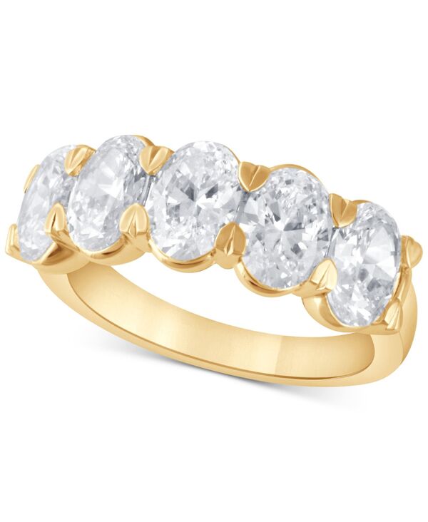 バッジェリーミシュカ レディース アクセサリー リング Badgley Mischka Certified Lab Grown Diamond Oval-Cut Band (3-1/2 ct.w.) in 14k Yellow Gold イエロー