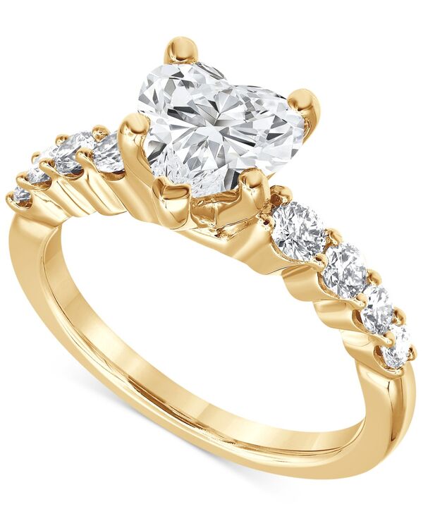 バッジェリーミシュカ レディース アクセサリー リング Badgley Mischka Certified Lab Grown Diamond Heart Engagement Ring (2 ct.w.) in 14k Yellow Gold イエロー