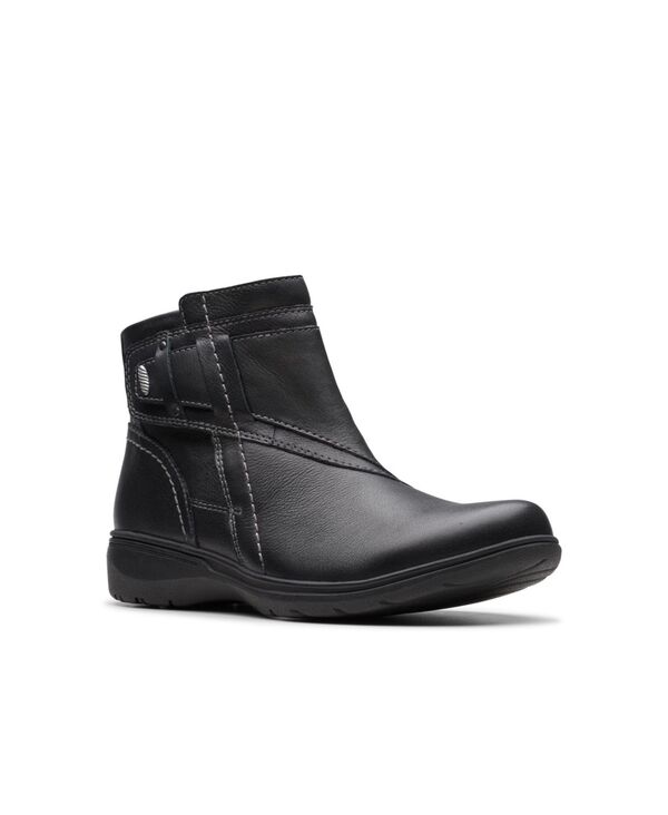 クラークス レディース シューズ ブーツ・レインブーツ Clarks Women Collection Carleigh Style Boots Black Leather ブラック