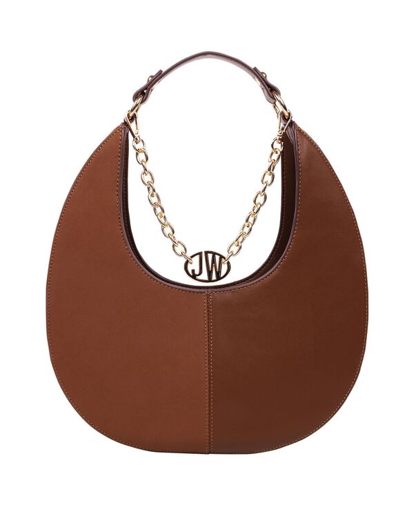ジェイソンウー レディース バッグ スエード ロゴ Jason Wu Smooth & Suede PU Shoulder Bag with Chain Logo Detail Brown ブラウン