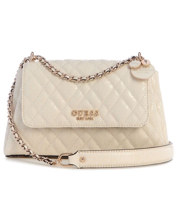 ゲス レディース バッグ GUESS Isemay Convertible Small Flap Bag Off White オフホワイト