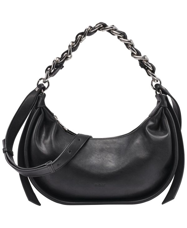 ダナ キャラン ニューヨーク レディース バッグ DKNY Fiona Small Hobo Bag Black/silver ブラック