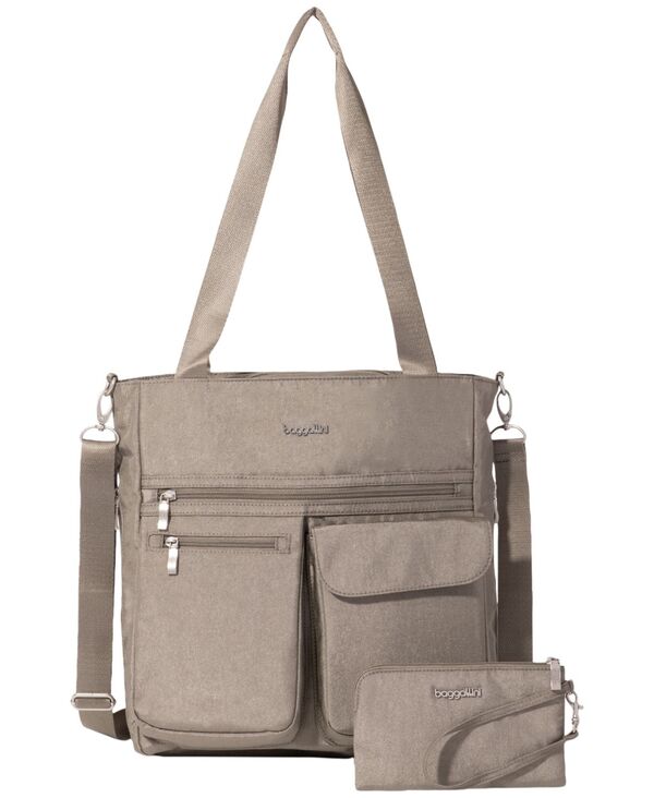 バッガリーニ レディース バッグ Baggallini Modern Everywhere Medium Tote Bag Sterling Silver シルバー