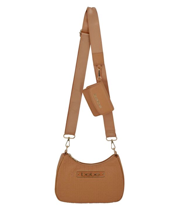 ベベ レディース バッグ Bebe Women's Thea Small Crossbody Bag Camel キャメル|ReVida 店